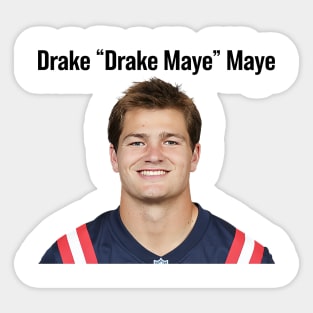 Drake Drake Maye Maye, NFL Player Sticker